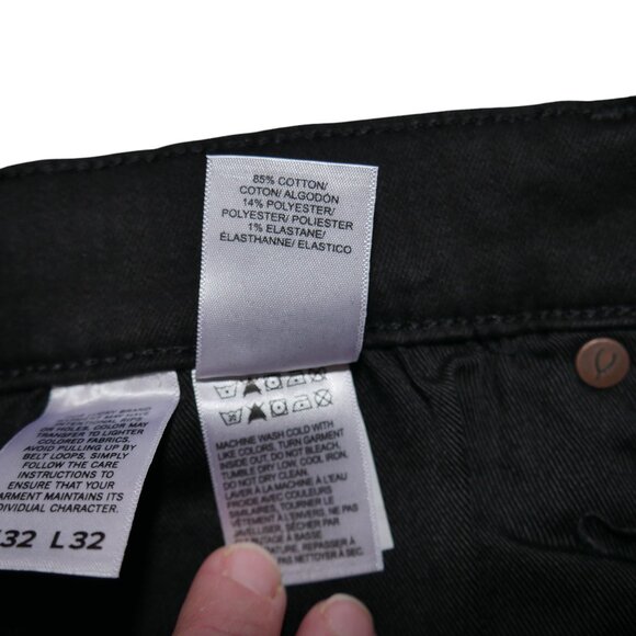 Lucky Brand 412 Athletic Fit Slim Jean Pants Black Mens Size 32x32 Stretch NWT - Picture 13 of 15